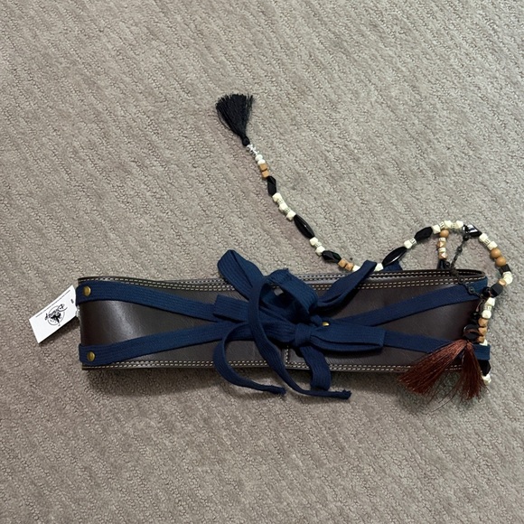 Star Wars Navy and Gray Belt with Beaded Tassel